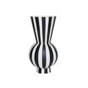 Bijela/crna ručno izrađena vaza od kamenine (visina 28 cm) Toppu – OYOY Living Design
