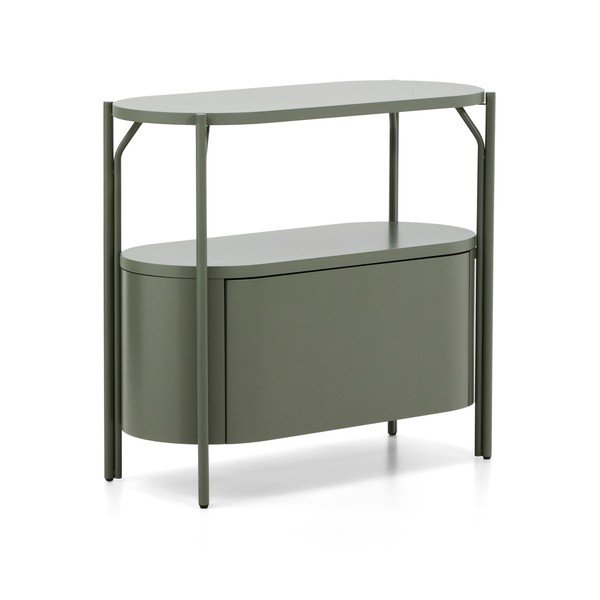 Zeleni ormarić za ispod umivaonika 90x81 cm Arely – Kave Home-image-2