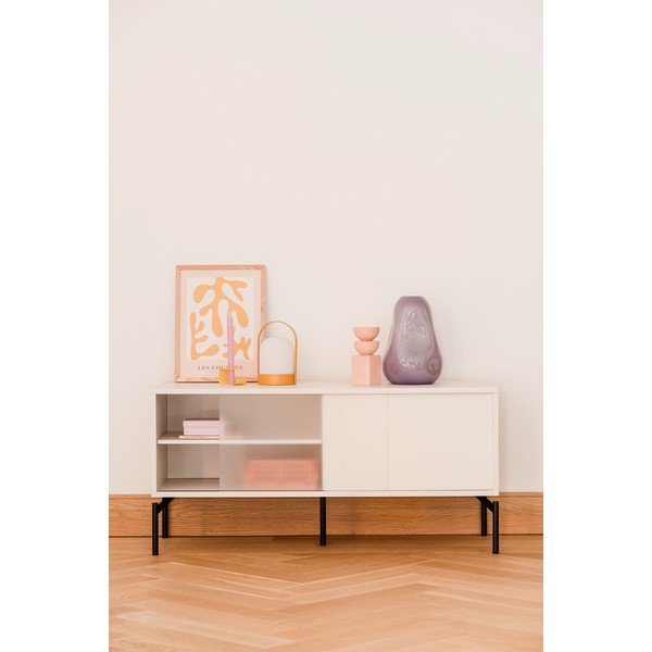 Sivo-bež TV komoda 116x55x42 cm Met Mini – noo.ma-image-1