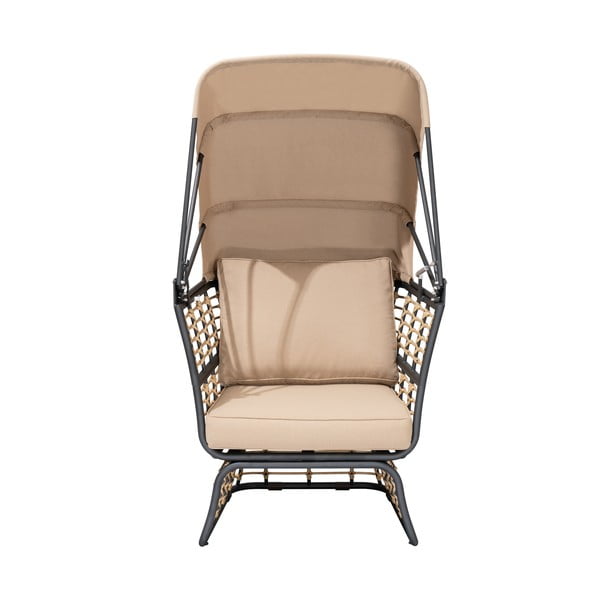 Bež metalna vrtna fotelja Paros – Garden Pleasure-image-3