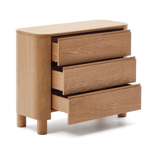 Komoda u dekoru jasena u prirodnoj boji 120x80x40 cm Salaya – Kave Home-image-3