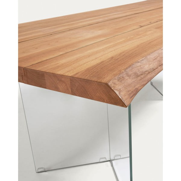 Blagovaonski stol s pločom stola u dekoru hrasta u prirodnoj boji 90x160 cm Lotty – Kave Home-image-4