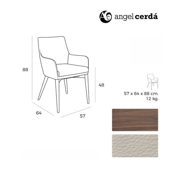 Bijela blagovaonska stolica Ángel Cerdá Yadira-image-3