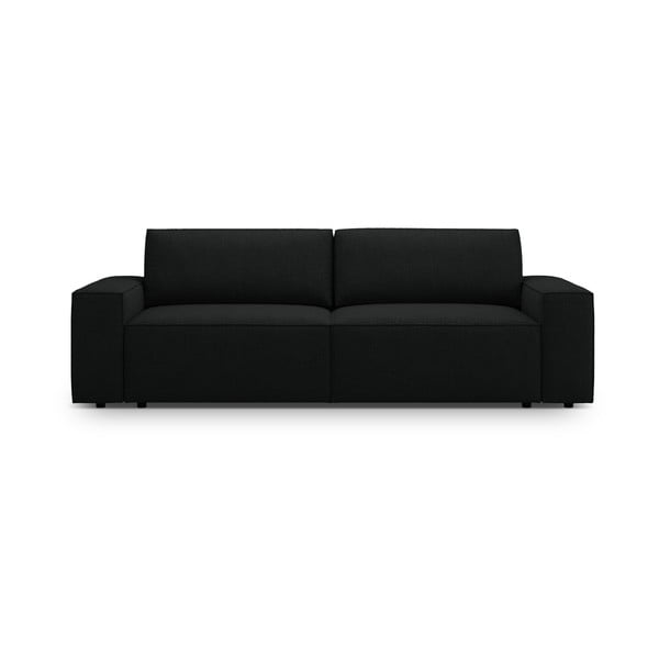 Crna sklopiva sofa od bouclé tkanine 247 cm Jodie – Micadoni Home