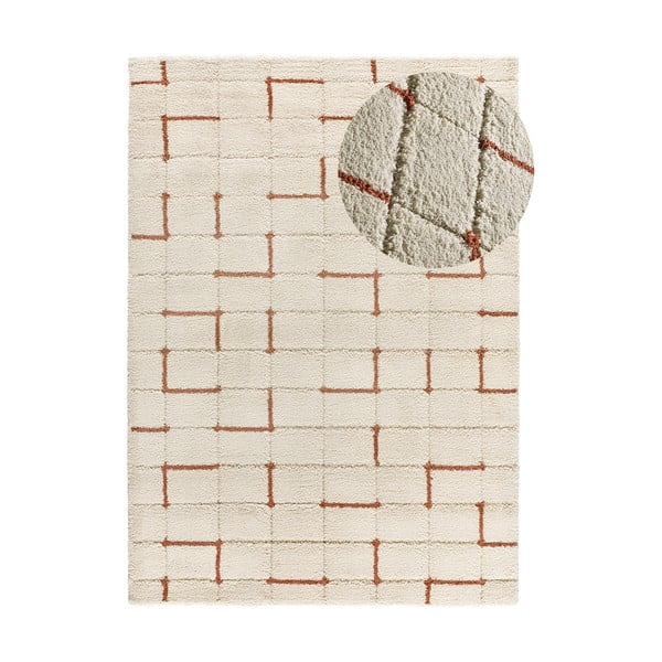 Ciglasti/krem tepih 133x190 cm Brenda – Universal