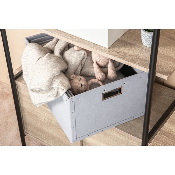 Svijetlo sive kartonske kutije za pohranu u setu  3 kom Ture – Bigso Box of Sweden-image-2