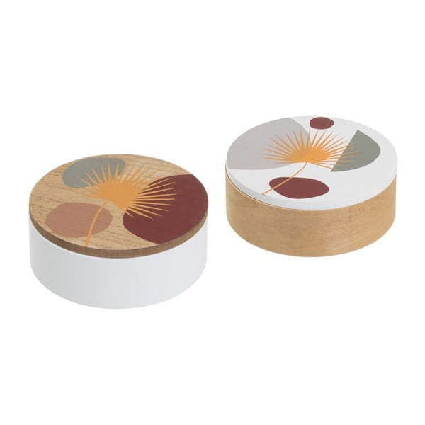 Kutije za pohranu u setu  2 kom s poklopcem/dekorativne ø 17x6,5 cm – Casa Selección