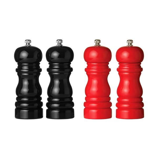 Set od 2 drvena crvena mlina za sol i papar Premier Housewares-image-1
