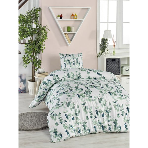 Posteljina za jednostruki krevet od ranforce pamuka Mijolnir Sabine Green, 140 x 200 cm-image-2