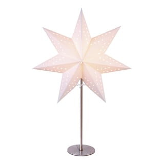 Bijeli svjetlosni ukras Star Trading Bobo, visina 51 cm