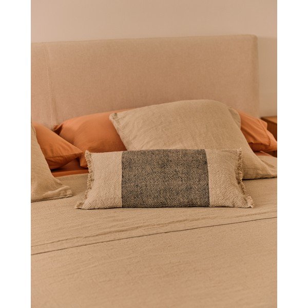 Ukrasna jastučnica od mješavine lana 50x30 cm Lorin – Kave Home-image-1
