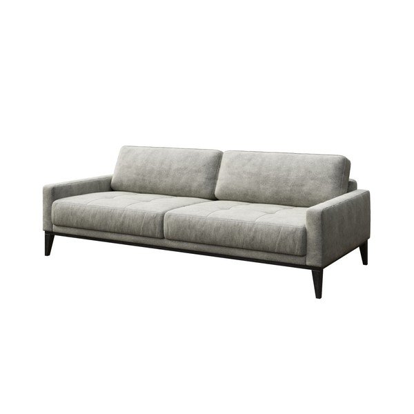 Siva sofa od imitacije kože MESONICA Musso Tufted, 210 cm-image-2