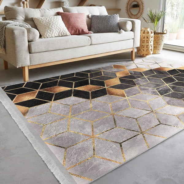 Tepih u sivo-zlatnoj boji 120x180 cm - Mila Home-image-4