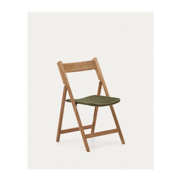 Zelena/u prirodnoj boji vrtna stolica od masivnog drveta Dandara – Kave Home