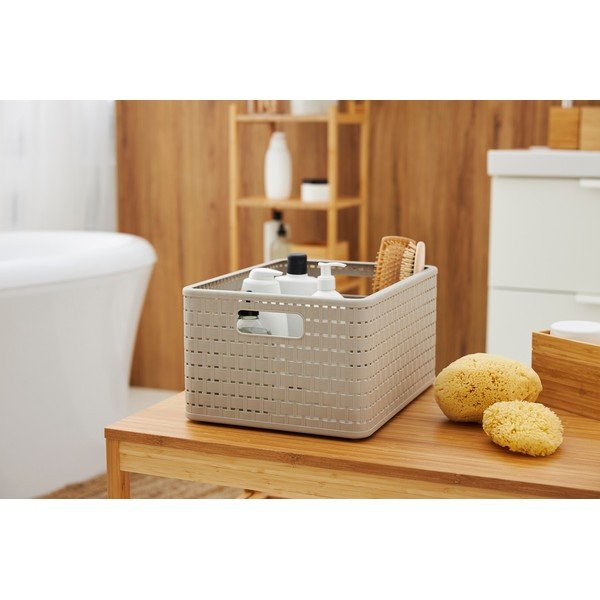 Bež košara za pohranu od reciklirane plastike Country - Rotho-image-2