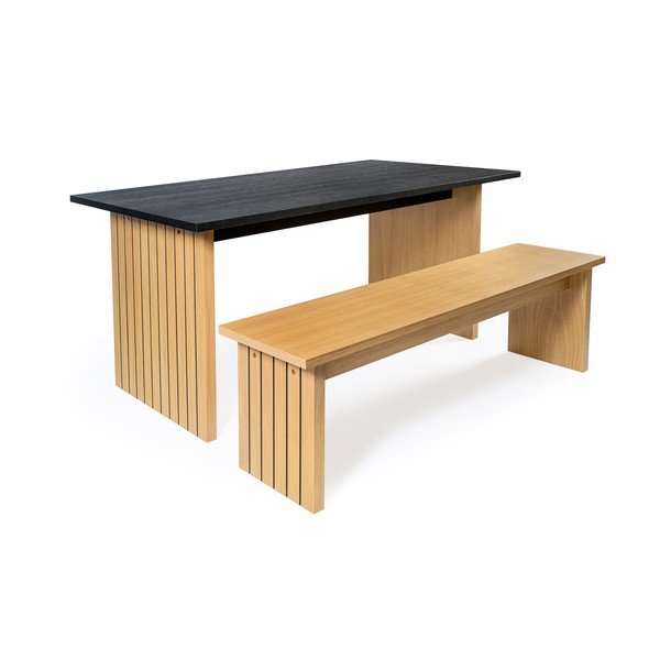 Klupa u prirodnoj boji Stripe - Woodman-image-2