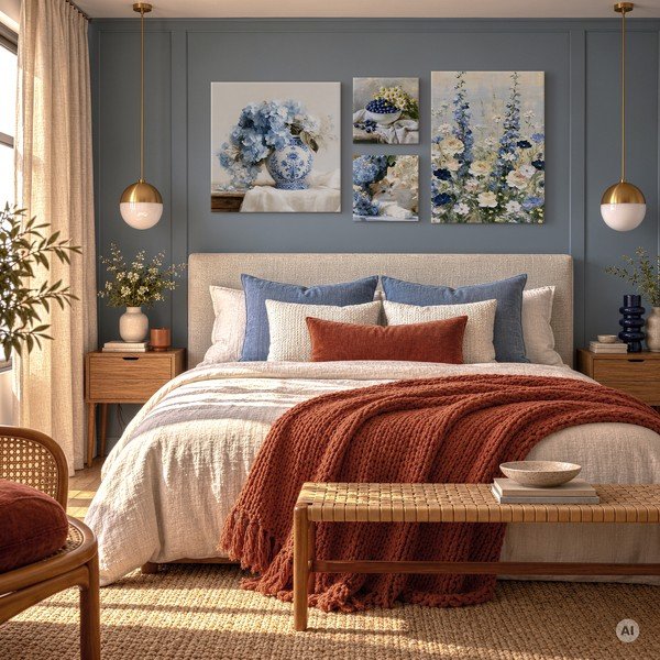 Tiskana slika na platnu 60x80 cm Blue Meadow – Styler-image-2