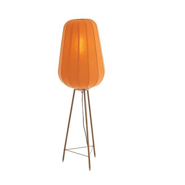 Stojeća svjetiljka boja terakote s tekstilnim sjenilom (visina 133 cm) Bibury – Light & Living-image-1