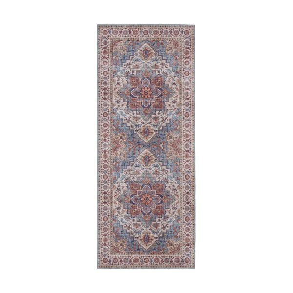 Crveno-plavi tepih Nouristan Anthea, 80 x 200 cm