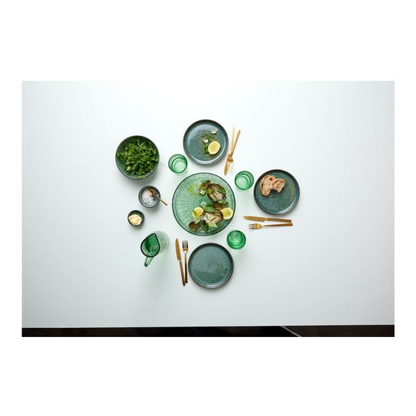 Zeleni stakleni tanjur za posluživanje ø 30 cm Kusintha – Bitz-image-2