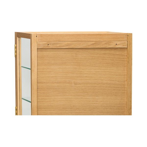 Viseća vitrina u dekoru hrasta u prirodnoj boji 40x40x27 cm Poetic – Hübsch-image-2