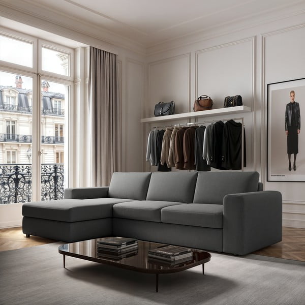 Siva kutna garnitura (s lijevim kutom/s ležaljkom) Baga – Rodier-image-1