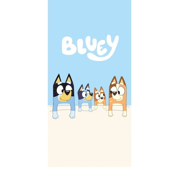 Plavi/bež pamučan dječji ručnik 70x140 cm Bluey – Jerry Fabrics
