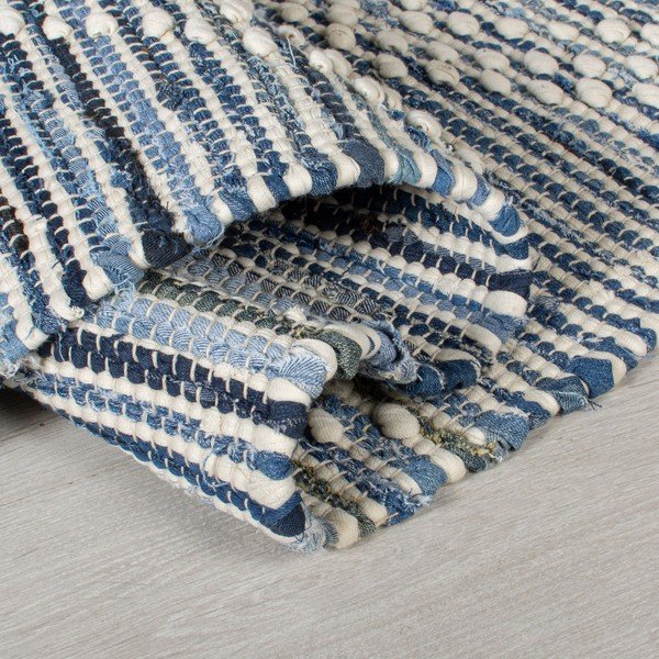 Plavi pamučni tepih Flair Rugs Lissie, 120 x 170 cm-image-1