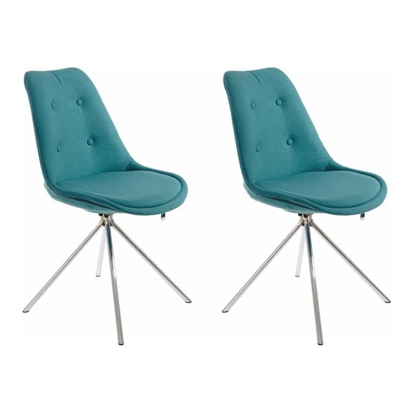 Set od 2 plavo-zelene stolice za blagovanje Støraa Dylan