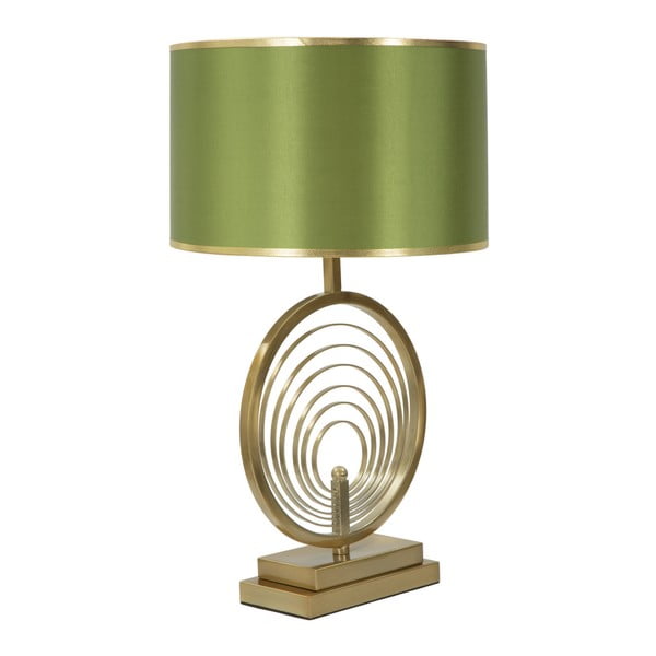 Zelena stolna lampa sa zlatnim dizajnom Mauro Ferretti Oblix