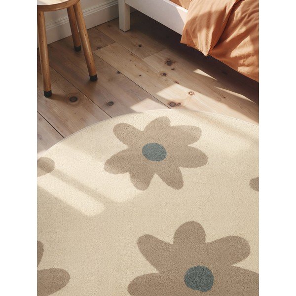 Bež dječji tepih ø160 cm Bloomy – Hanse Home-image-2
