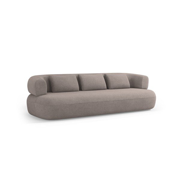 Svjetlo smeđa sofa od bouclé tkanine 226 cm Jenny – Micadoni 
