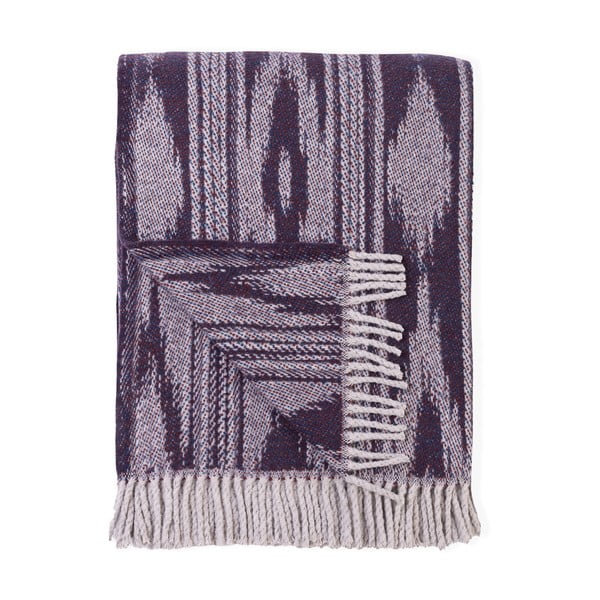 Ljubičasti pokrivač sa udjelom pamuka Euromant Zanzibar, 140 x 180 cm