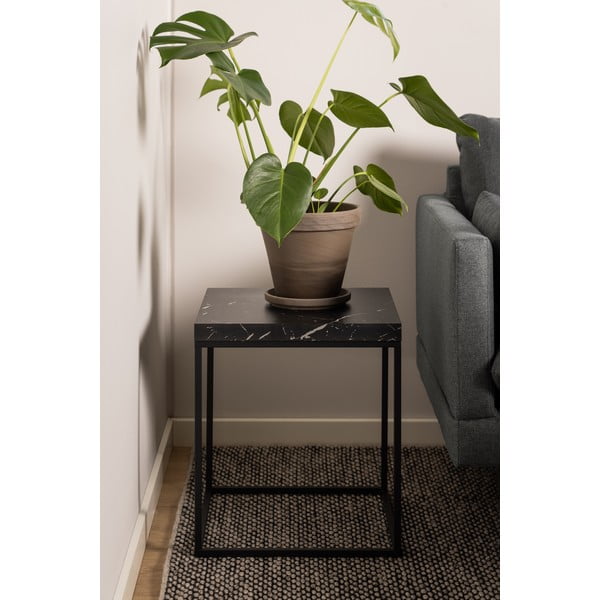 Pomoćni stol s pločom stola u mramornom dekoru 40x40 cm Barossa – Actona-image-1