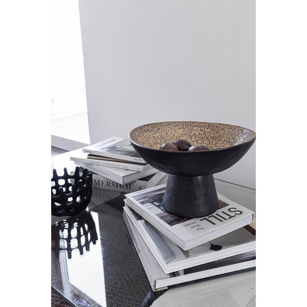 Crna/bež zdjela od kamenine ø 31,5 cm By Hand  – Mette Ditmer Denmark-image-2