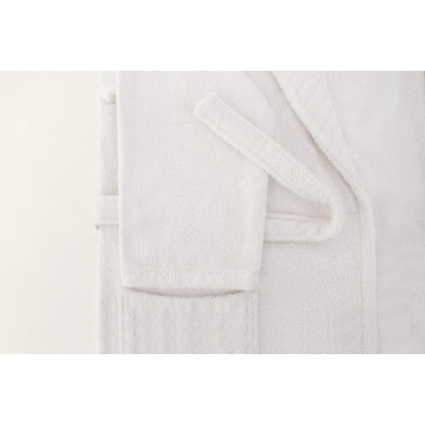 Bijeli pamučni kućni ogrtač veličine L/XL - Foutastic-image-4