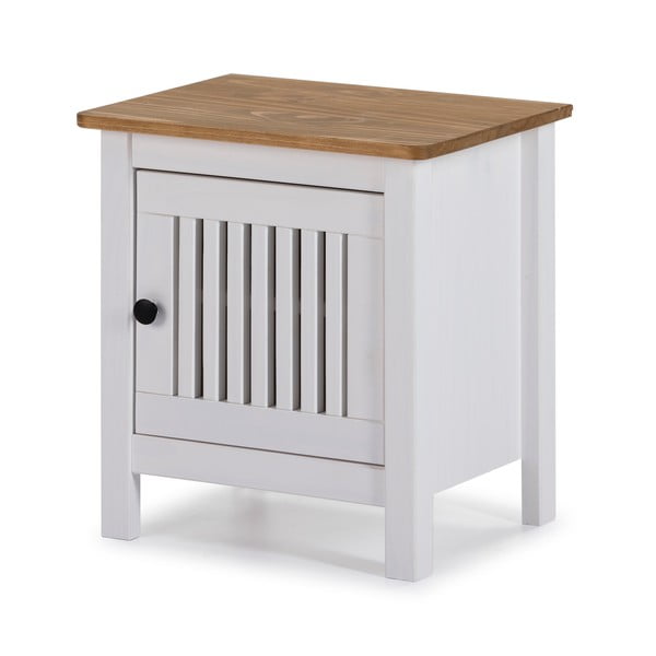 Bijeli drveni noćni ormarić Marckeric Bruna-image-3