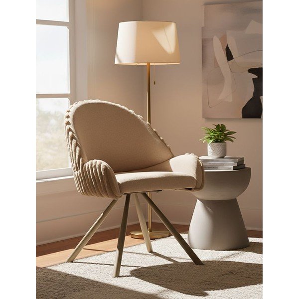 Krem podstavljene blagovaonske stolice u setu s naslonima za ruke 2 kom Stockholm – Mauro Ferretti-image-1