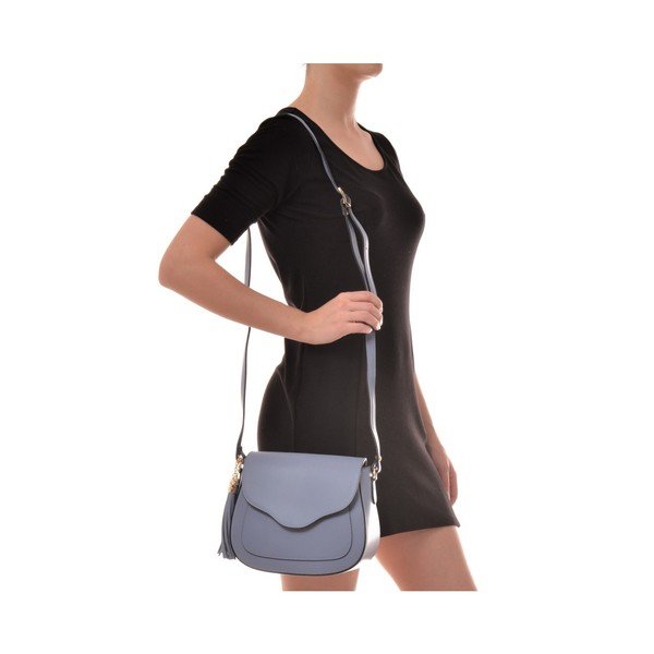 Plava kožna torba Mangotti Bags Free-image-4