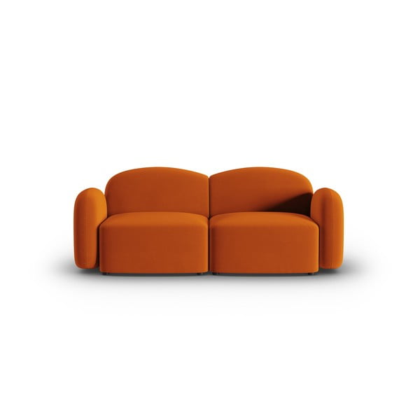 Narančasta baršunasti sofa 194 cm Blair – Micadoni Home