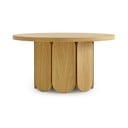 Okrugli stolić s pločom u dekoru hrasta 78x78 cm Soft - Woodman