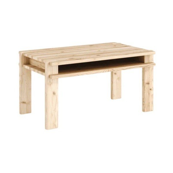 Stolić za kavu od masivnog bora u svijetloj prirodnoj boji 50x80 cm Tuck – Karup