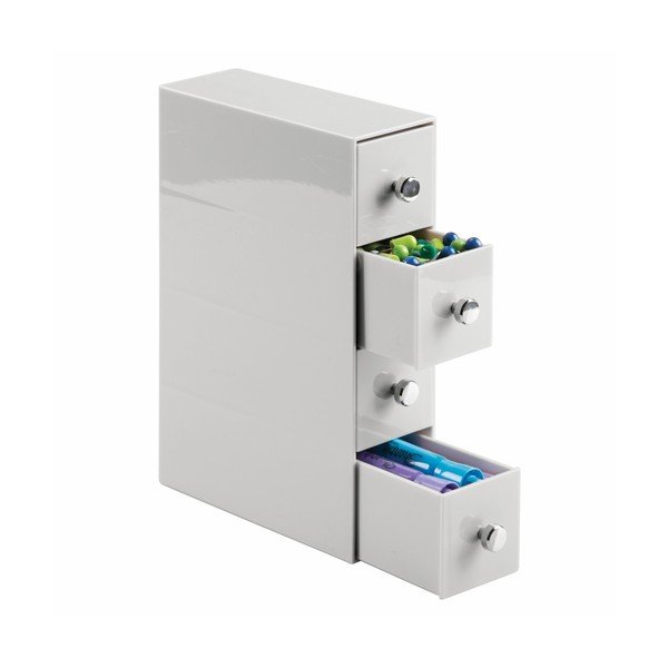 Bijeli organizator s 4 ladice InterDesign Cosmetic-image-3