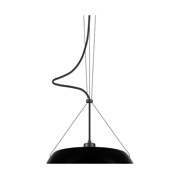 Crna viseća svjetiljka Sotto Luce Momo Elementary Glossy S, ⌀ 33 cm-image-1