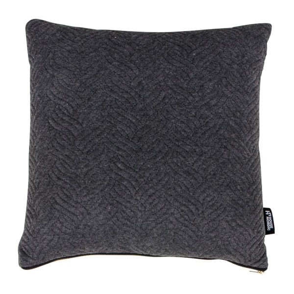 Tamno sivi jastuk s pamukom House Nordic Ferrel, 45 x 45 cm