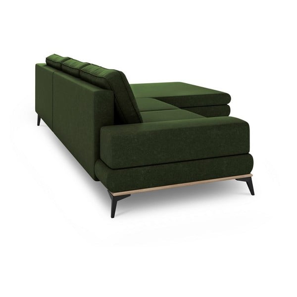 Zelena kutna garnitura Windsor & Co Sofas Planet, desni kut-image-4
