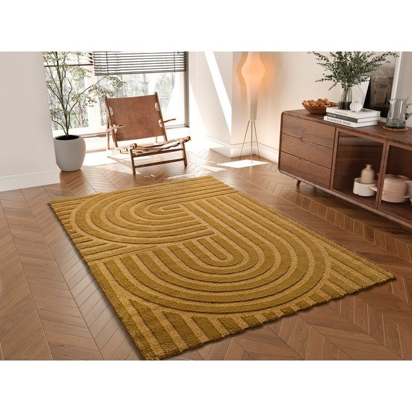 Senf žuti tepih 120x170 cm Snowy – Universal-image-1