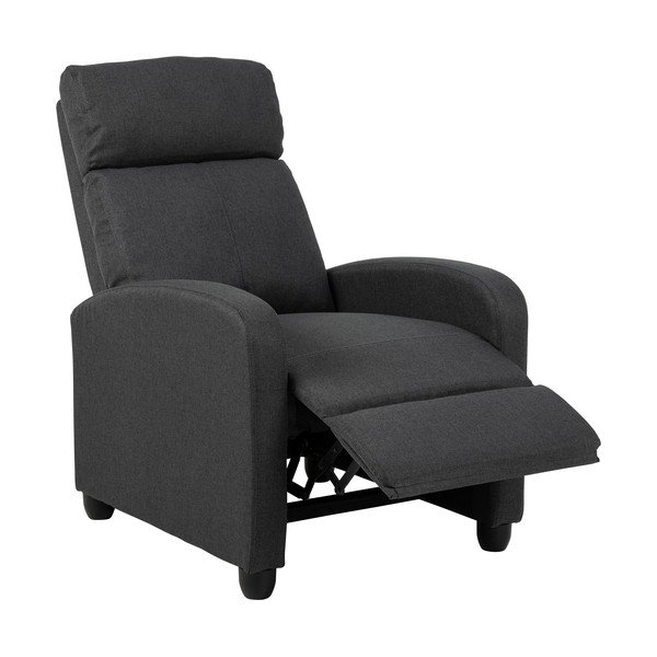 Antracitno siva fotelja za opuštanje Siom – Actona-image-3