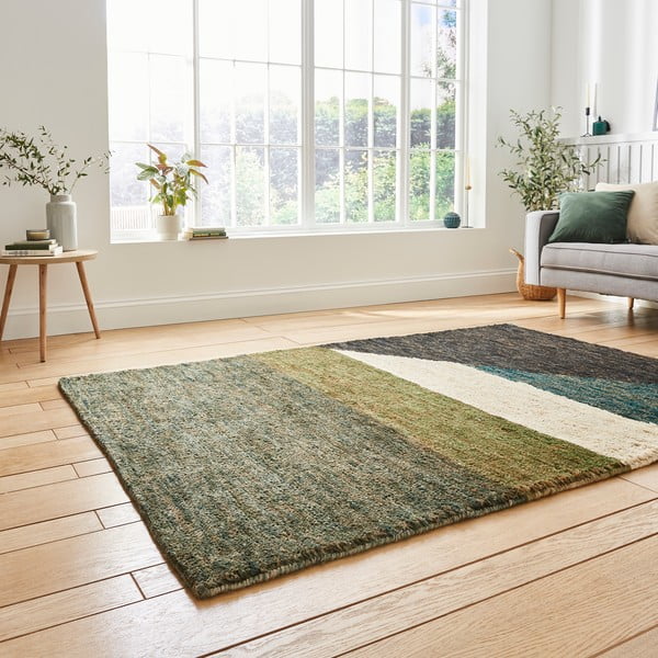 Zeleni tepih 170x120 cm Hemp - Think Rugs-image-1