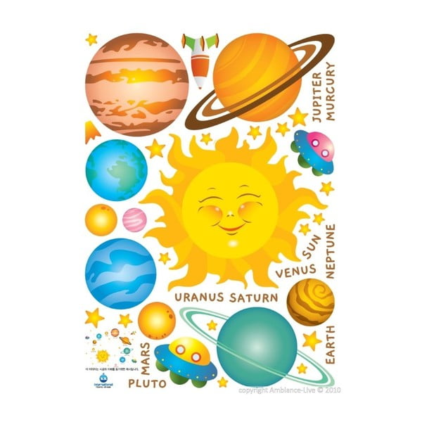 Naljepnica Sunčev sustav, 40x40 cm-image-1